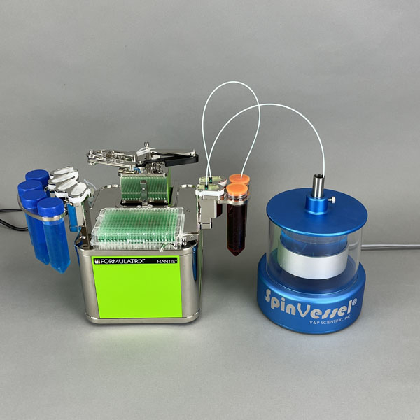 SpinVessels® Paired with Formulatrix Mantis®
